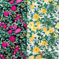 Stock Lot Plain Custom Floral Digital Printed Cottontextile Fabric